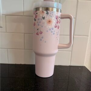Altar’d State Pink Floral Insulated Tumbler